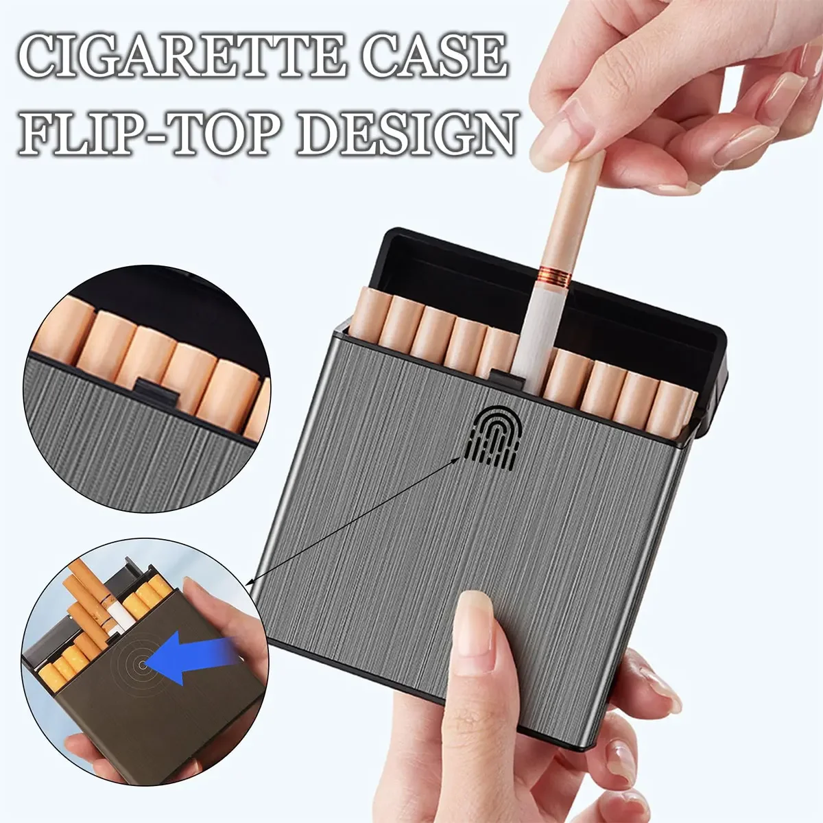 Smoking & Vaping Accessories - 대용량 담배 케이스, 40개 담배 수납